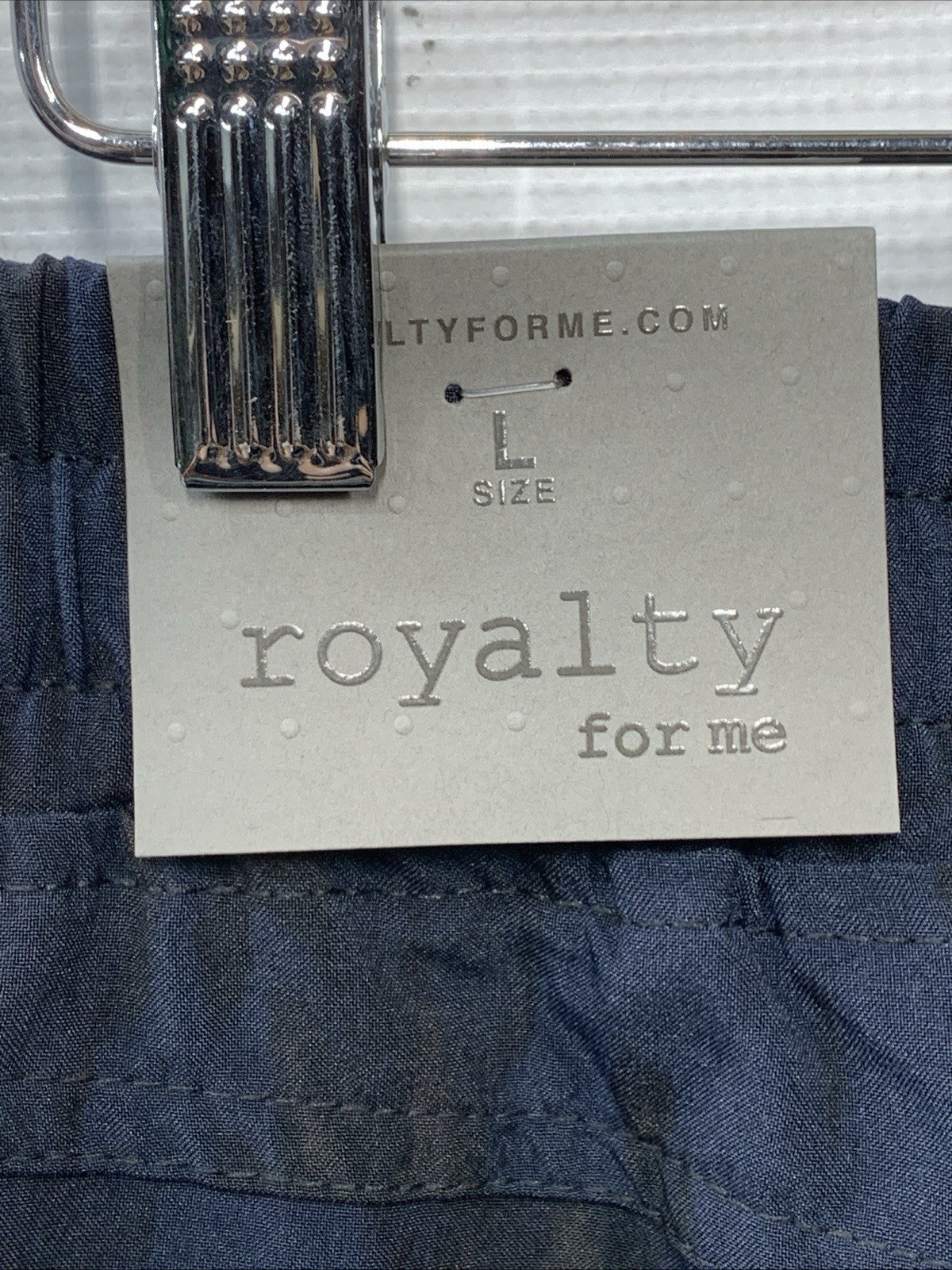 Royalty For Me Techo Men's Large Navy Blue AB001 Tie Dye Short 4 Way Stretch