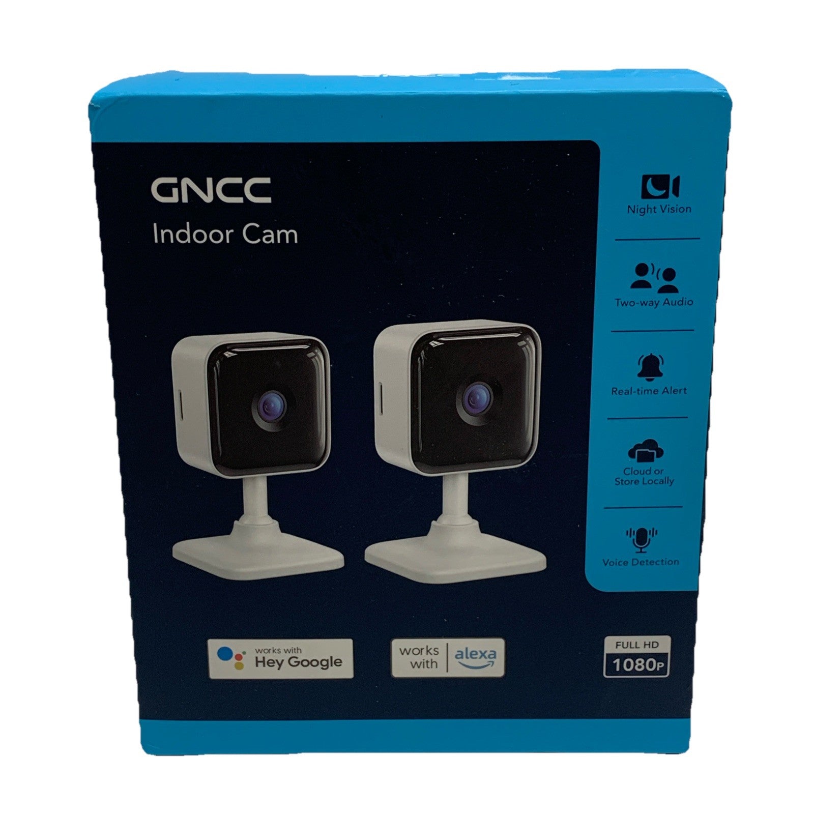 GNCC Indoor Security Camera GC2 Full HD 1080P Cameras for Home Security - 2 Pack