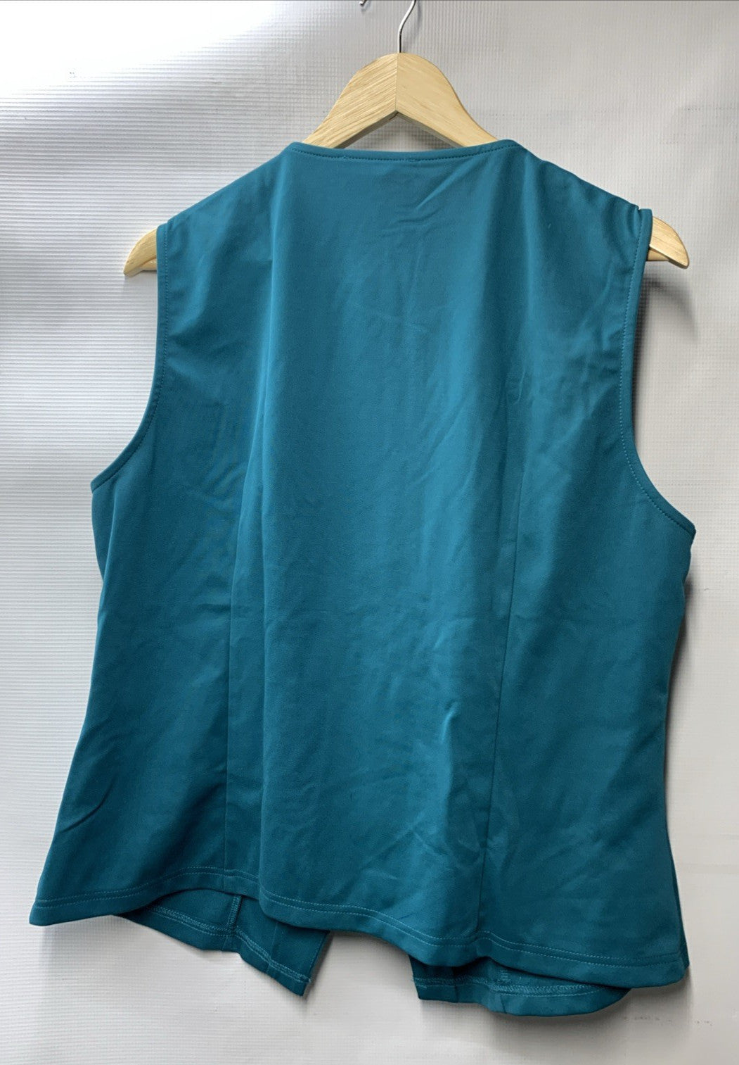 GRACE KARIN Womens Stand Tank Top Shirt Sleeveless Size 2XL Teal Business Formal