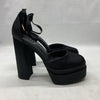 Vivianly Womens Platform Ankle Strap Sandals Chunky Block High Heels Black Sz 8