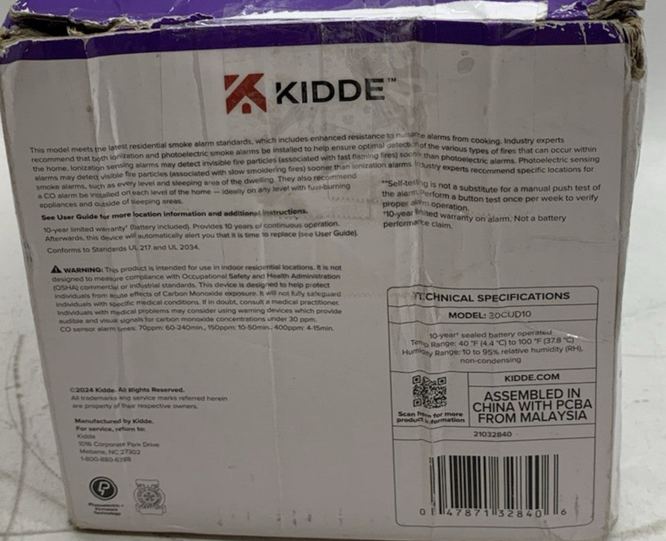 Kidde Smoke & Carbon Monoxide Detector Power LED Warning Light Indicators 4 Pack