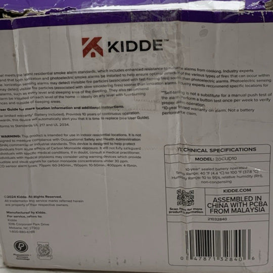 Kidde Smoke & Carbon Monoxide Detector Power LED Warning Light Indicators 4 Pack