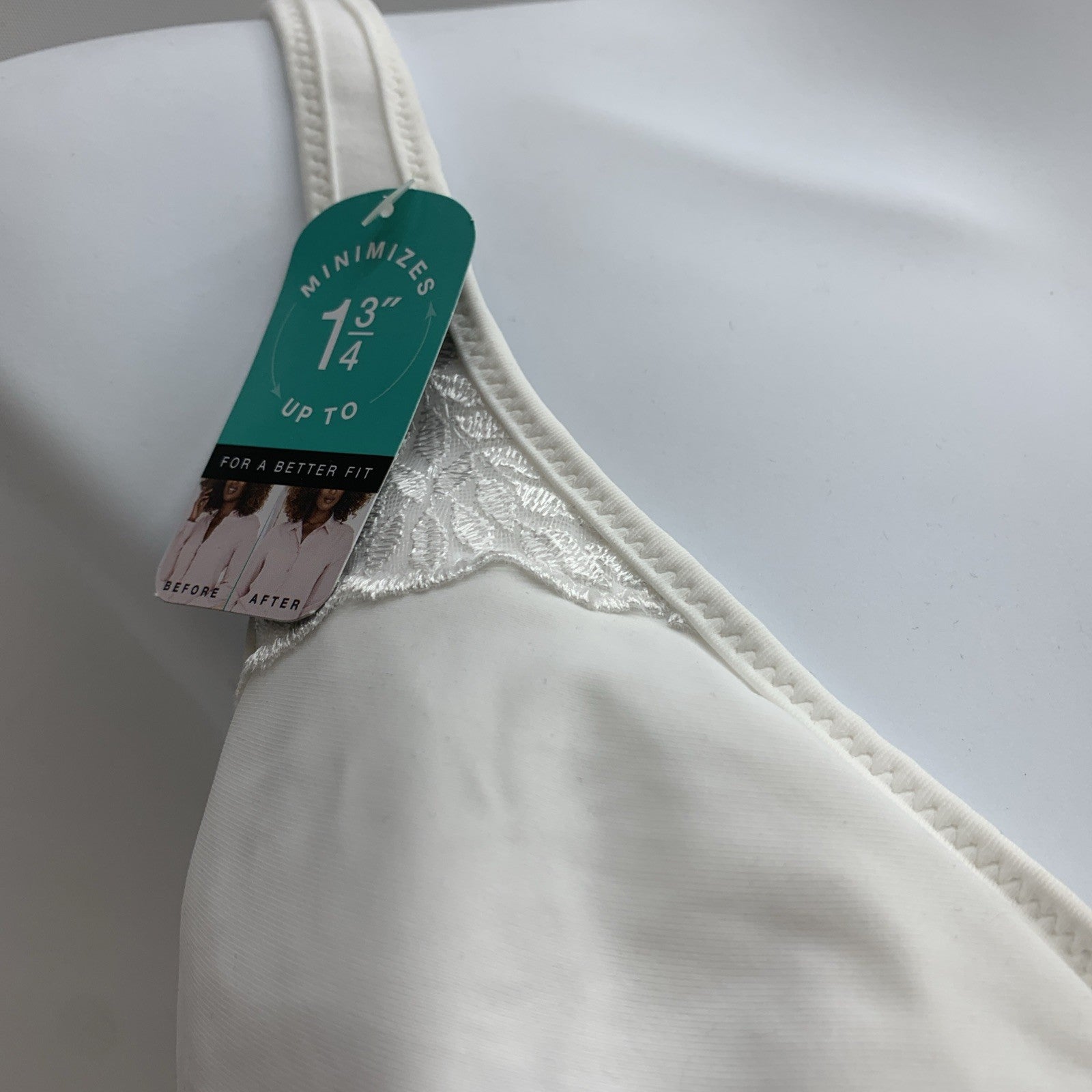 Bali Passion-4-Comfort Minimizer Bra UW White Sze 38C Comfort Seamless Underwire