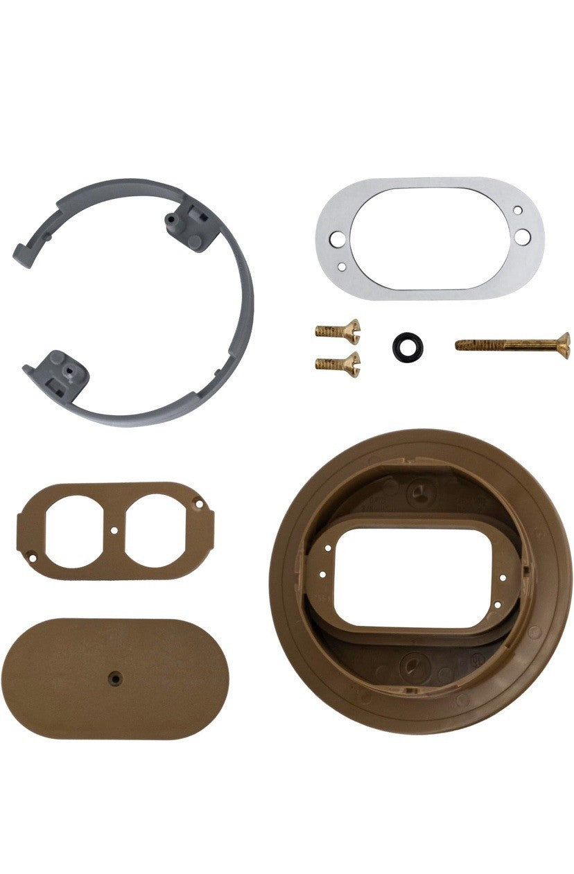 Carlon E97DSC Duplex Receptacle Flush Mount Carmel Replacement Cover Durable