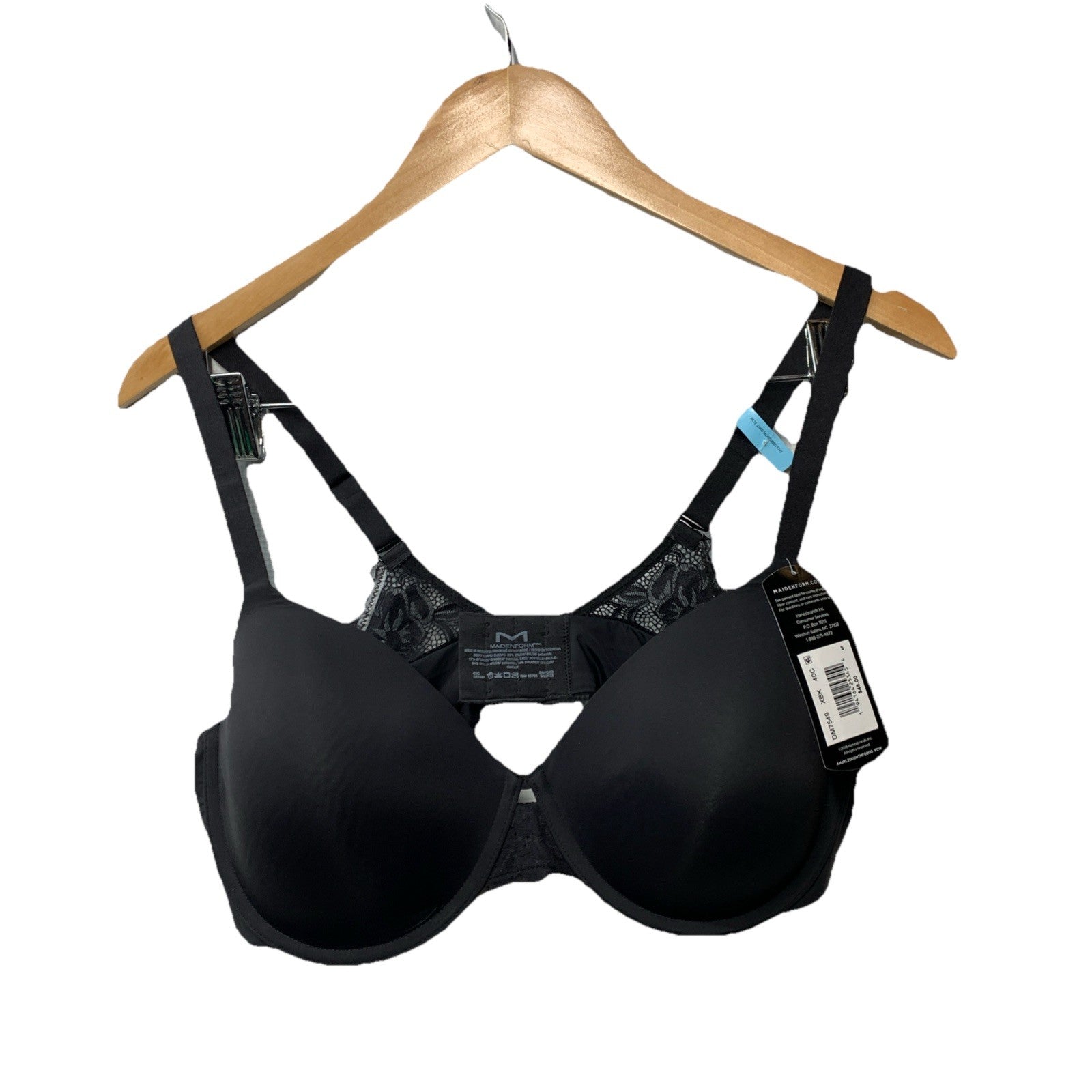 Maidenform DM7549 One Fabulous Fit 2.0 Full Coverage Underwire Bra Black 40C