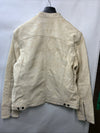 John Varvatos Men's Brando Leather Jacket Long Sleeve Size 56 with Chest Pocket