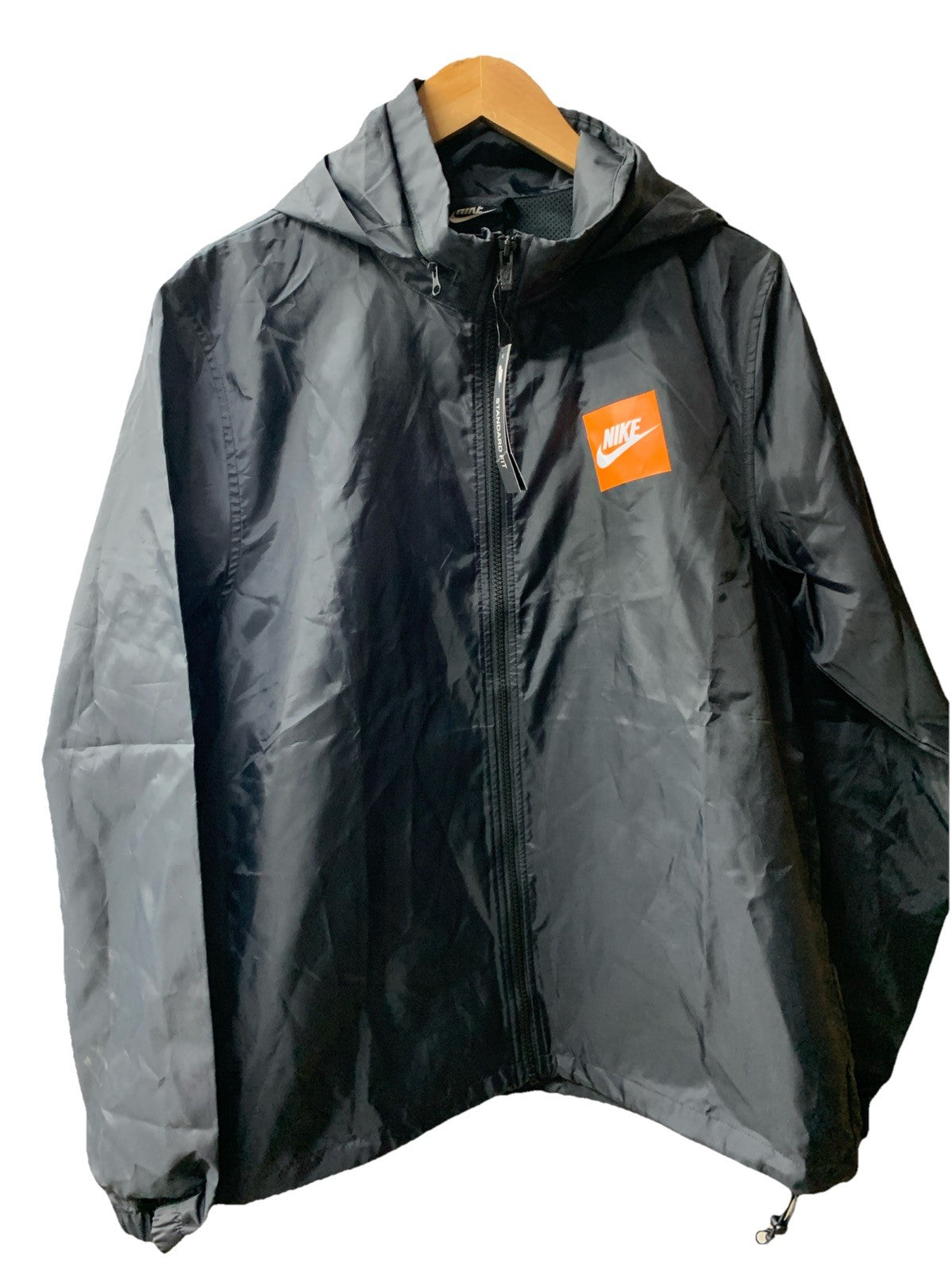 Nike Men's Lightweight Hooded Windbreaker Jacket Size M Long Sleeve Full Zip