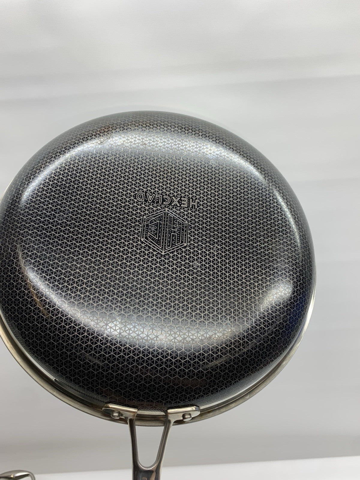 HexClad 12” 3-Piece Cookware Fry Pan Set with Cover Lid & 12