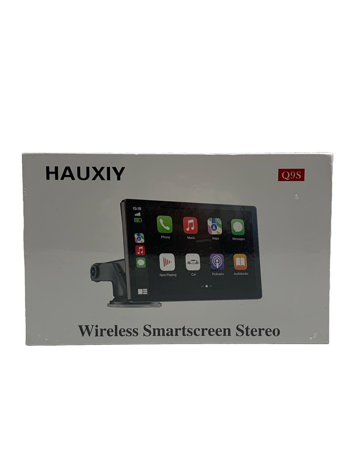 HAUXIY Q9S Wireless Smartscreen Stereo CarPlay Touch Screen 2.5K DASH CAM 9”