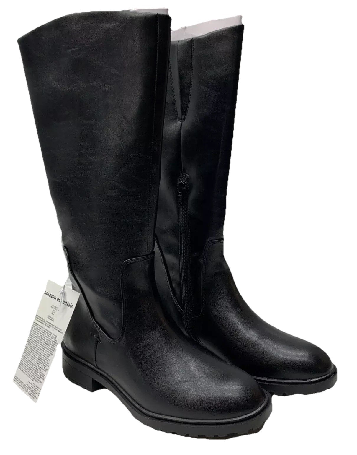 Amazon Essentials Women’s Tall Riding Boots Size 7.5WC Women's Knee High Black