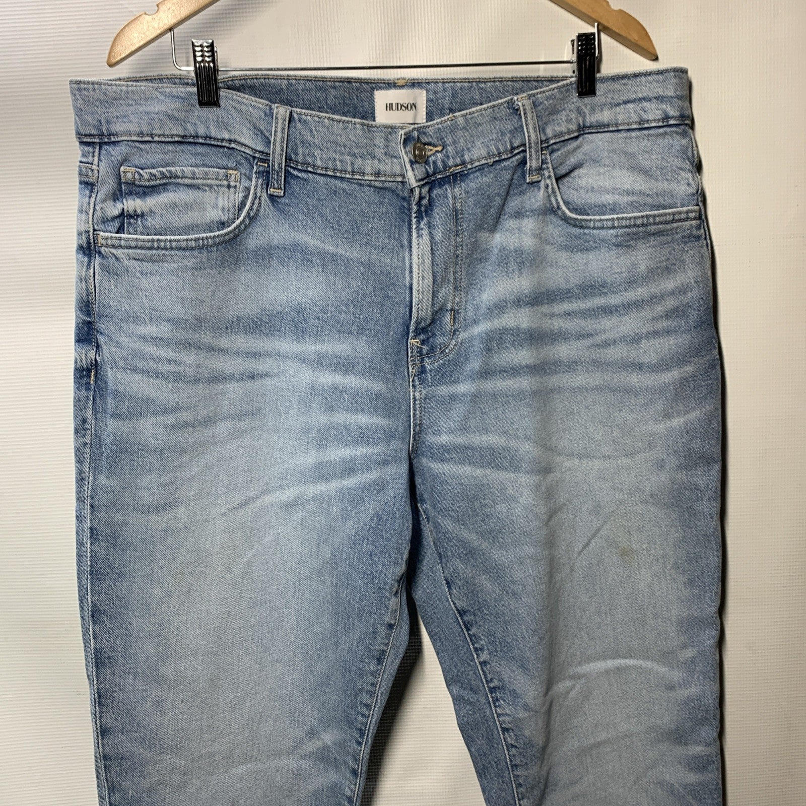 Hudson Zane Skinny Jeans Men's Stonewash Stretch Retro City Long Pants Size 40