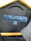 Cole Haan Womens Flared Trench Slick Wool Coat Stone Long Sleeve 352MB494 Size 6