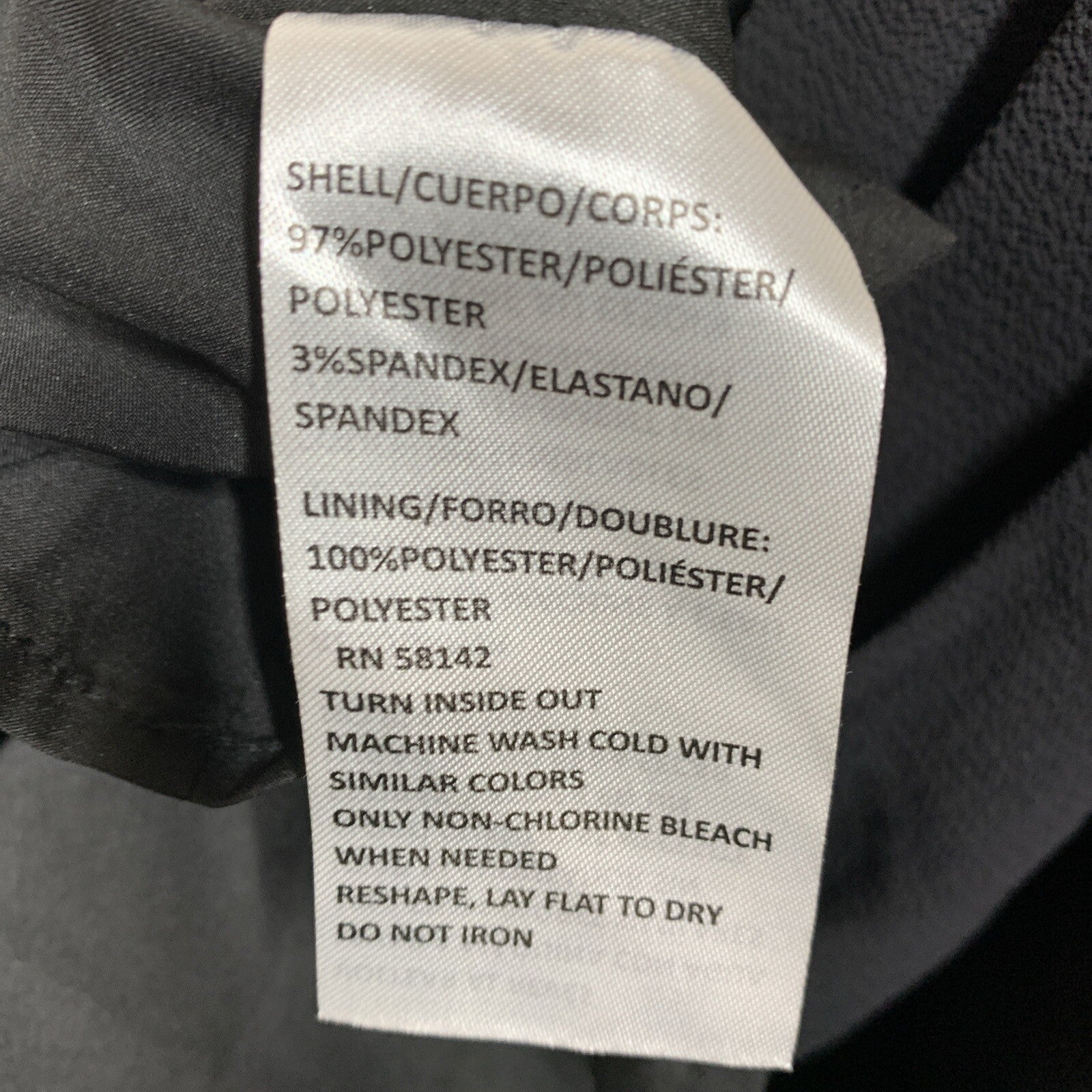 Maggy London Women's Long Sleeve Catalina Crepe Dress Holiday Size 14 Black