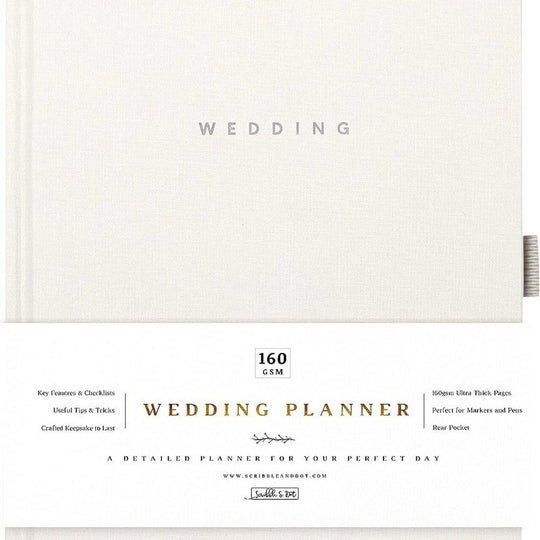 Award Winning Scribble & Dot® Wedding Planner Book and Organizer for the Bride