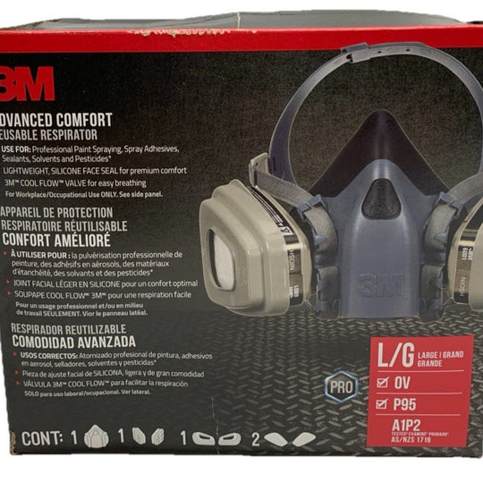 3M Professional 7513P1-DC Advanced Comfort Reusable Respirator OV P95 Large