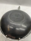 HexClad Hybrid Nonstick 12-Inch 2-Piece Cooking Wok Cookware w/Cover Lid - USED