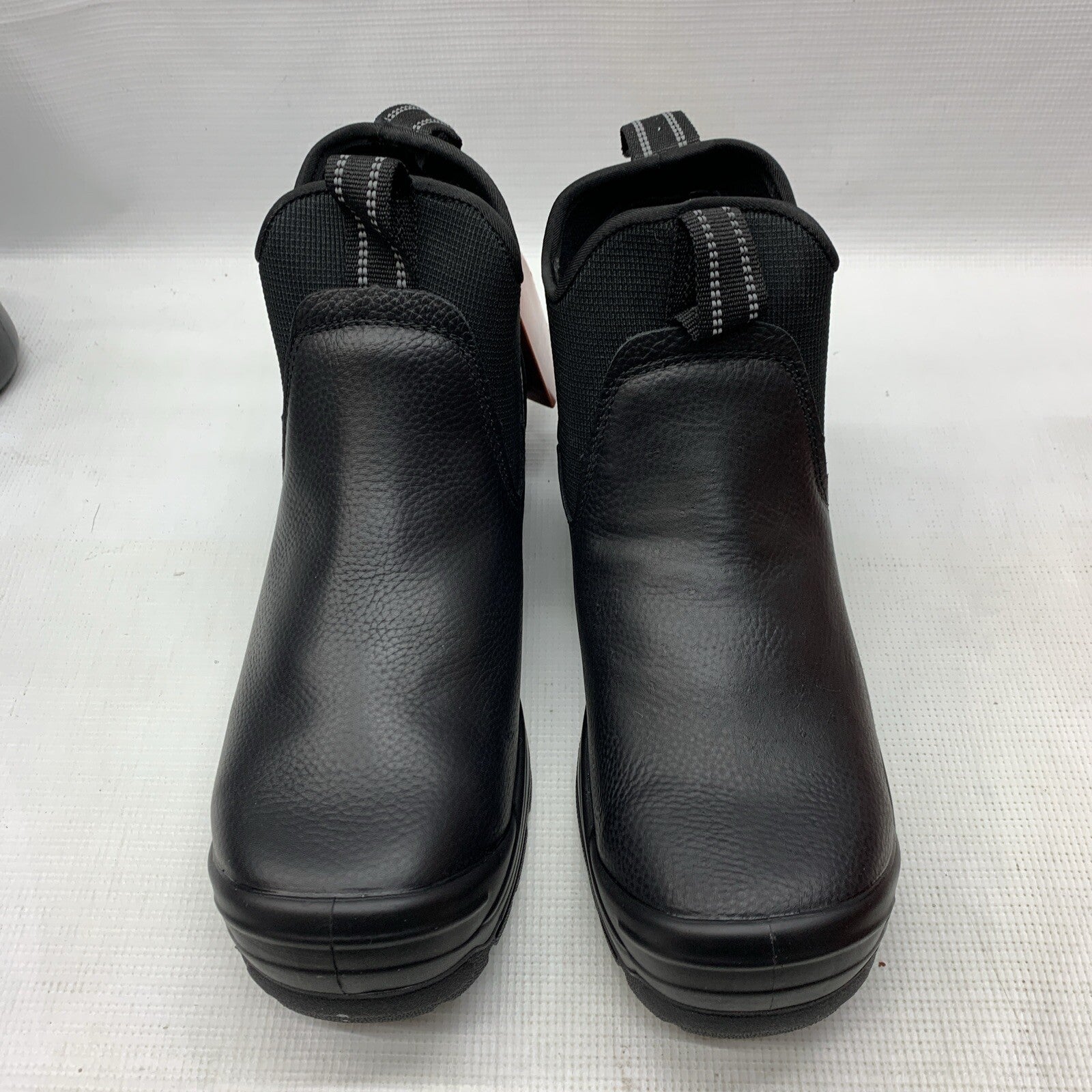 MWork Romeo Men's Steel Toe Ankle Slip-on Work Boots Black Size 10 MW2301-11