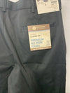 Haggar Mens Premium Khaki Classic Fit Flat Front Hidden Comfort-Black 34 X 32L