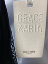 GRACE KARIN Sleeveless One Shoulder Sequin Dress Wrap Dress Size XL Sleeveless