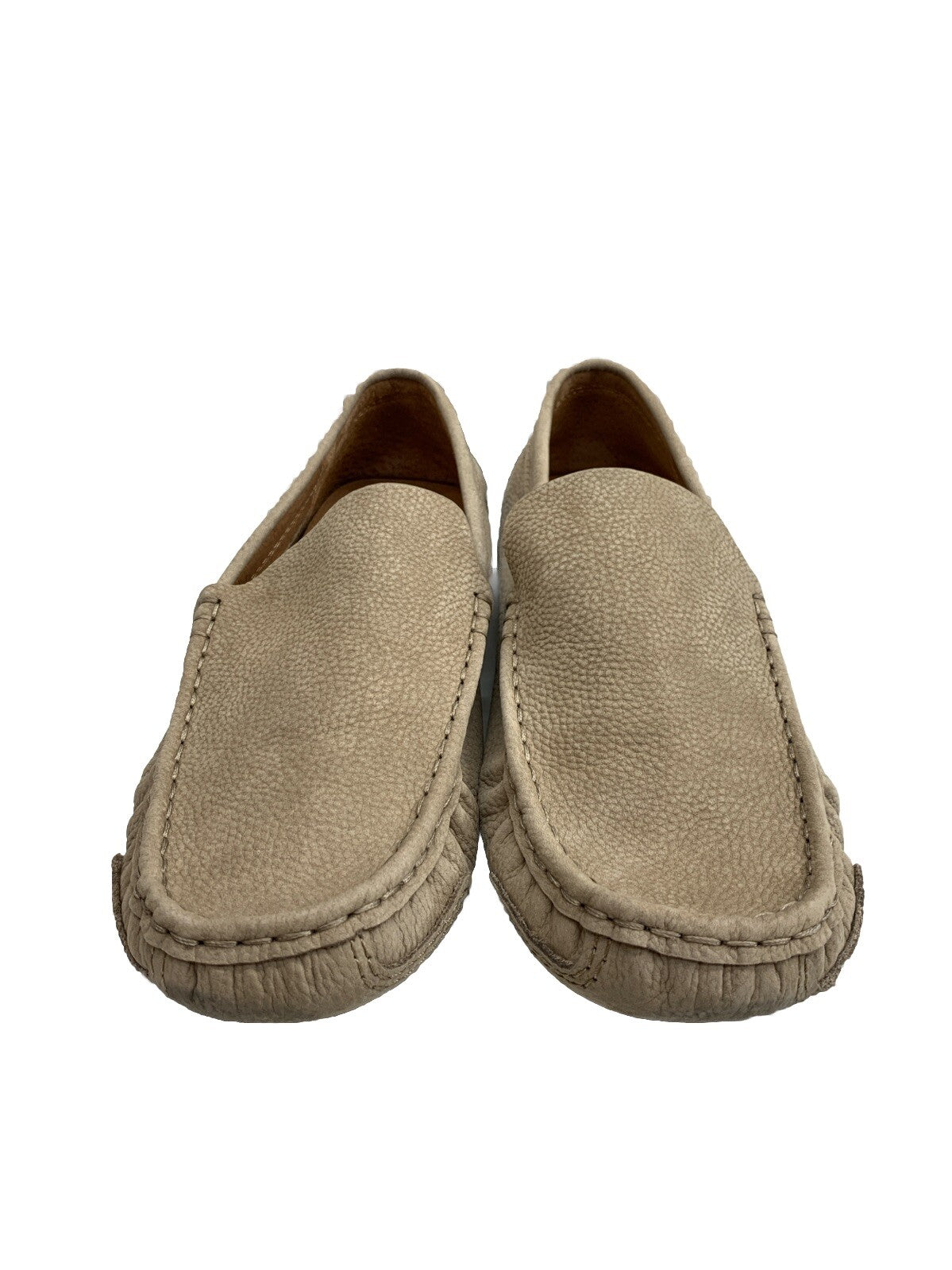 Gentle Souls by Kenneth Cole Mateo Beige Suede Drivers Size 11 Mens Shoe Slip-on