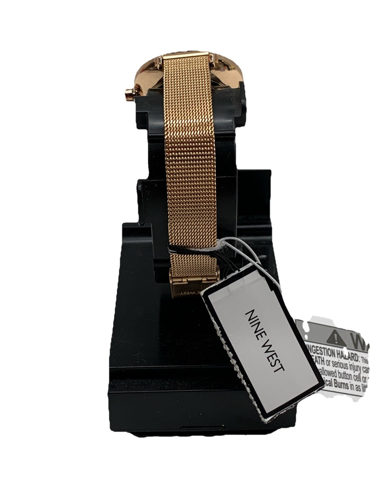 Nine West Rose Gold Wrist Watch Women's Stainless Steel Back Analog - 2228SVRG