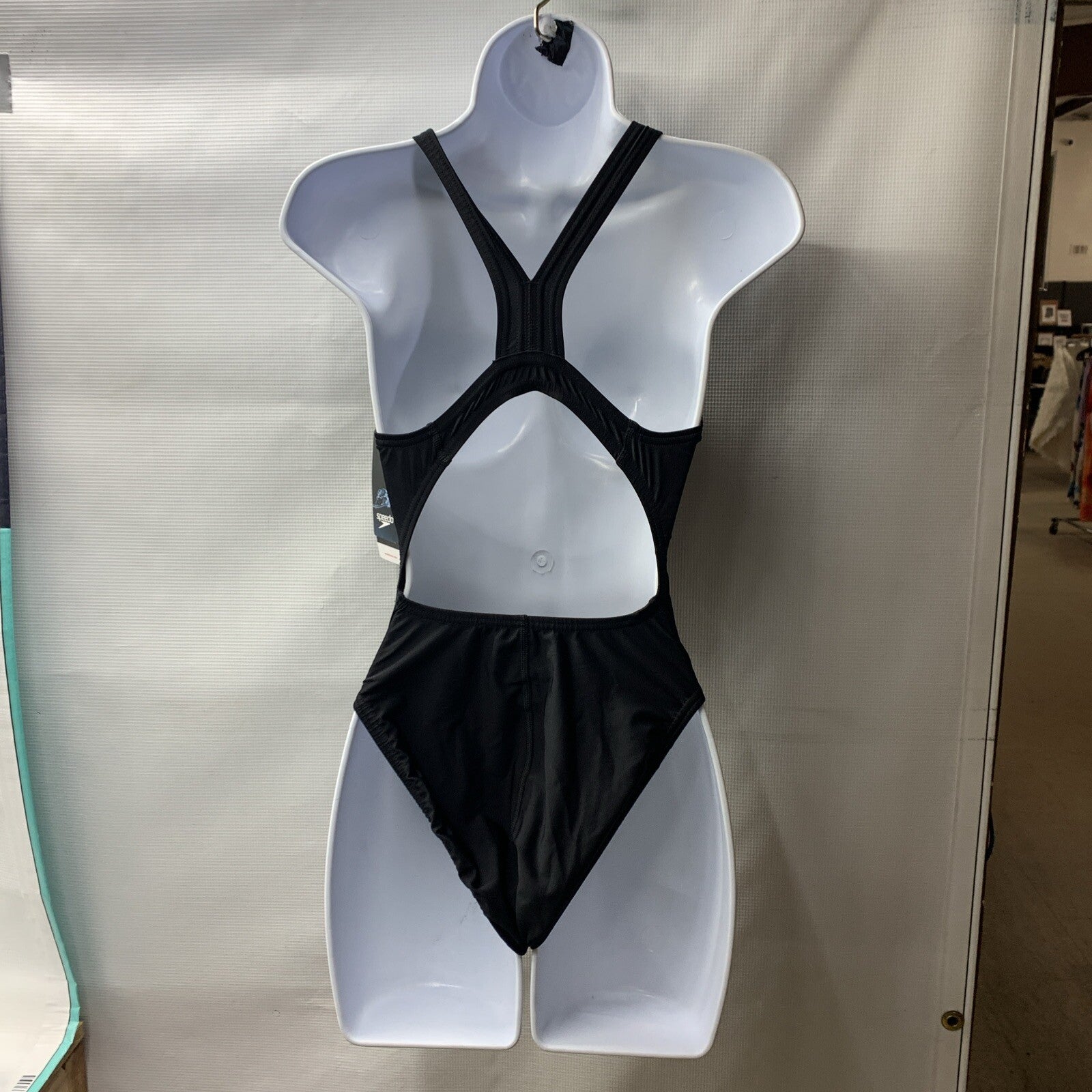 Speedo Women's Solid Super ProLT Durable One Piece Swimsuit Black 8/34 Swimwear