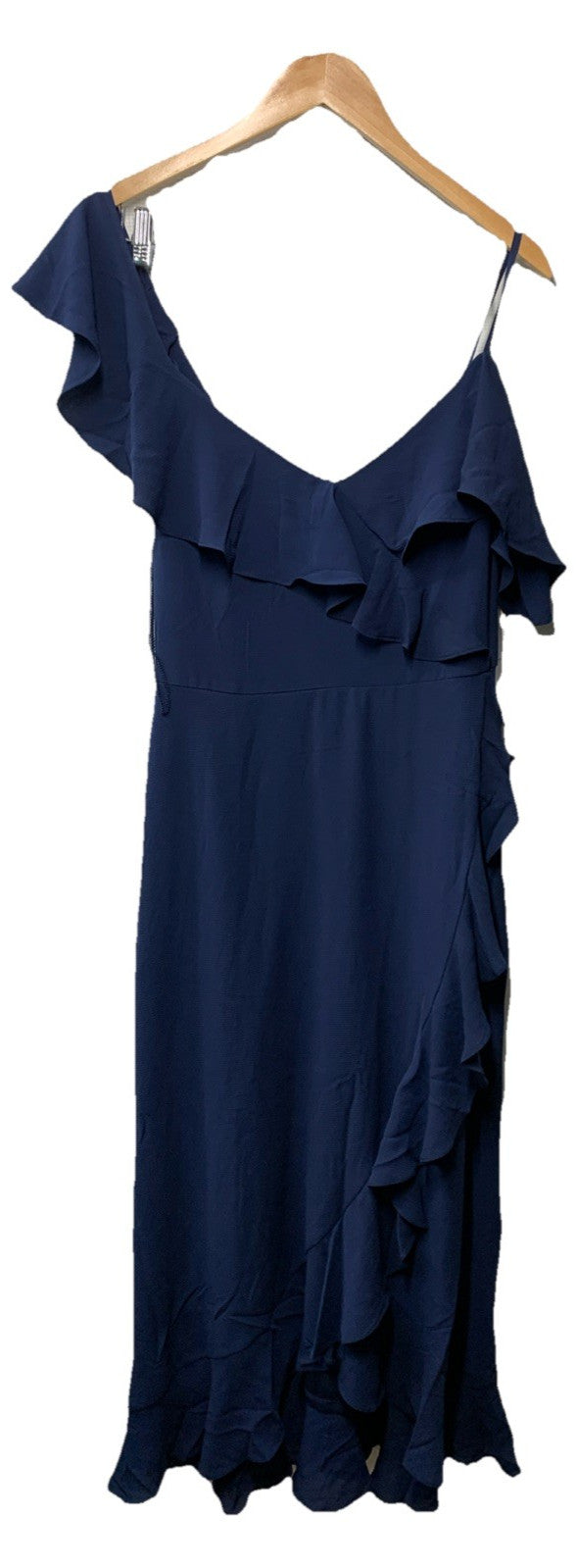 London Times T4150M Women's Ruffle Dress Party Cocktail Elegant Evening Size 10