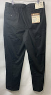 Haggar Mens Premium Khaki Classic Fit Flat Front Hidden Comfort-Black 34 X 32L