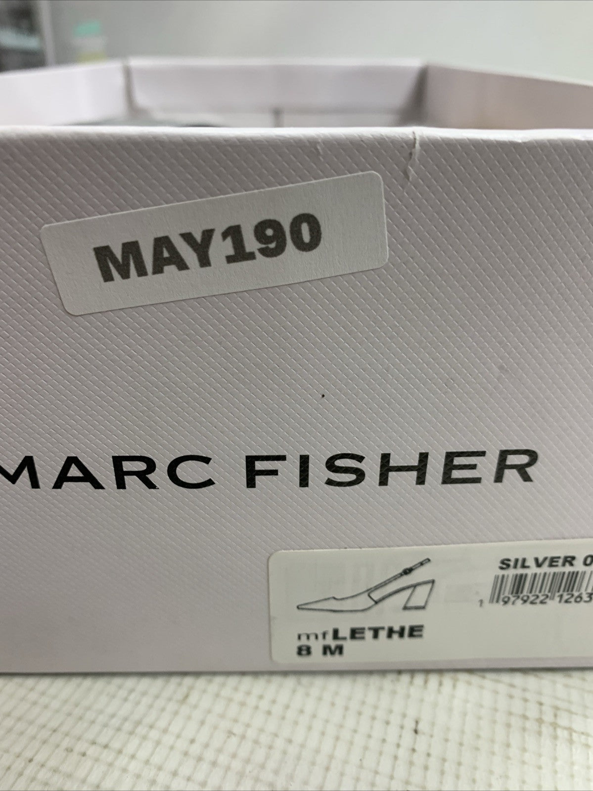 Marc Fisher Women's Pump Sliver 8M Pull On Heeled Sandal Pointed Toe