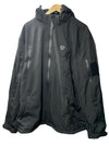 Mens Heated Jacket with Detachable Hood Waterproof Winter Outdoor Size 3XL Black