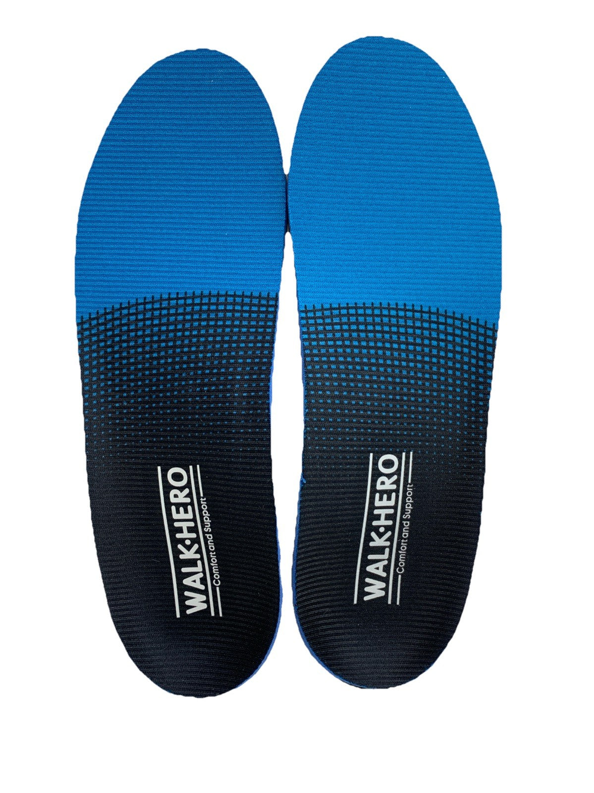 Walk Hero Medical Orthotic Insoles Men’s 5-5.5 | W 7-7.5 Blue for Work Boot/Shoe