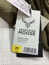 Cross Eyed Moose Mens Outer Long Sleeve Tee Dark Olive Size M Pullover Crew Neck
