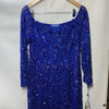 Adrianna Papell Women's Beaded Off Shoulder Long Sleeve Gala Gown Dress Size 12