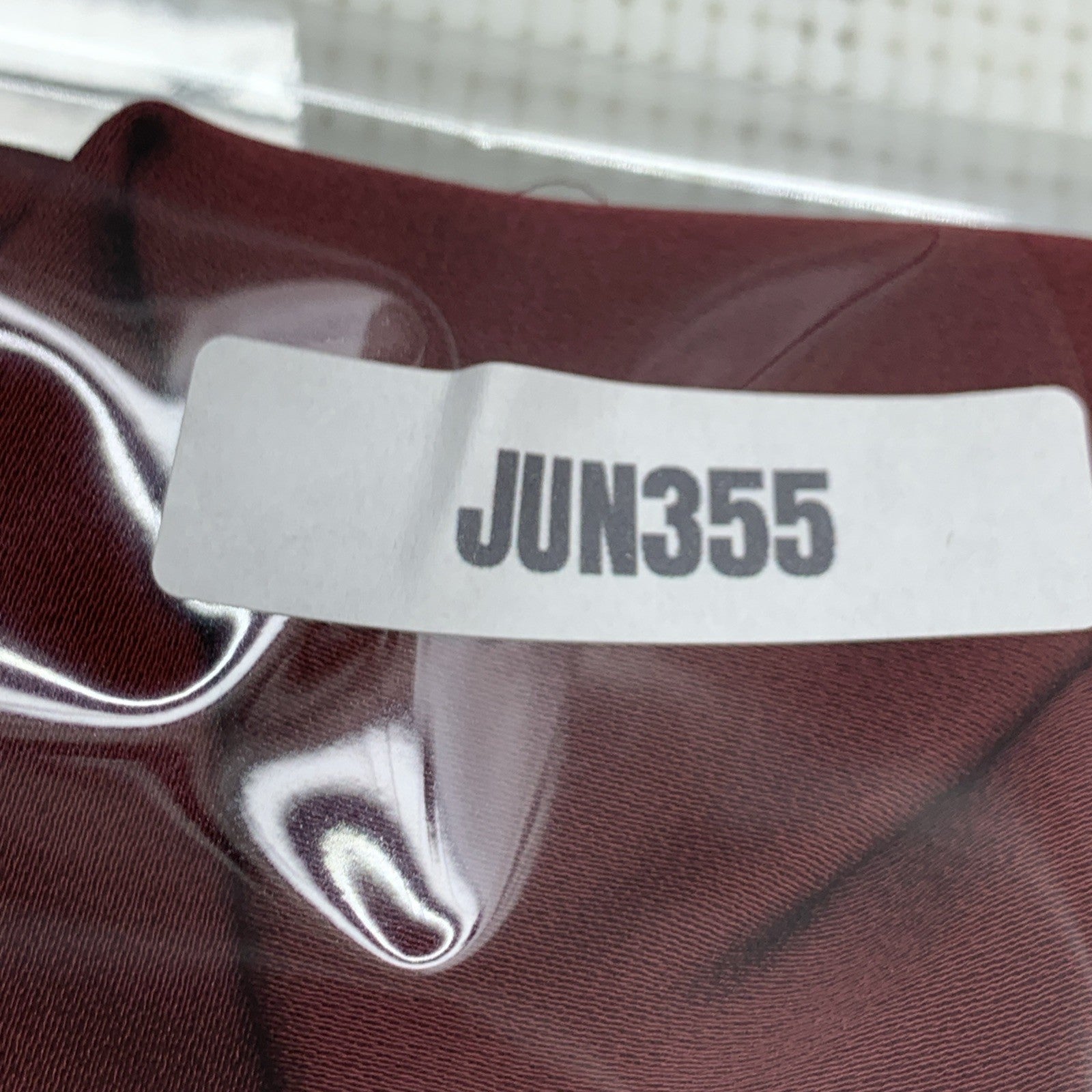 GRACE KARIN 3/4 Ruffled Sleeve Work Elegant Satin Silk Blouse Size Large Red