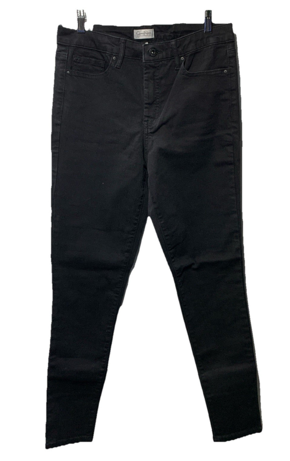 Womens Jessica Simpson High Rise Skinny Jean  Black Size 8 Long Pant with Pocket
