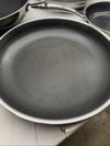 HexClad Hybrid 7-Piece  Nonstick Cookware Pan Set Cooking with Lid and wok USED
