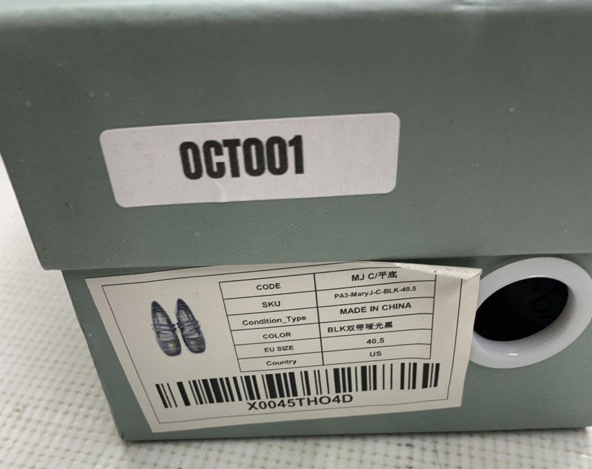 C.Paravano Women's Mary Jane Shoes | Ballet Flats Women's Flats Square Toe 40.5