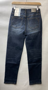 MetHera High Rise Jeans Straight Leg Stretch Denim Size 4S Long Pants Zip Fly