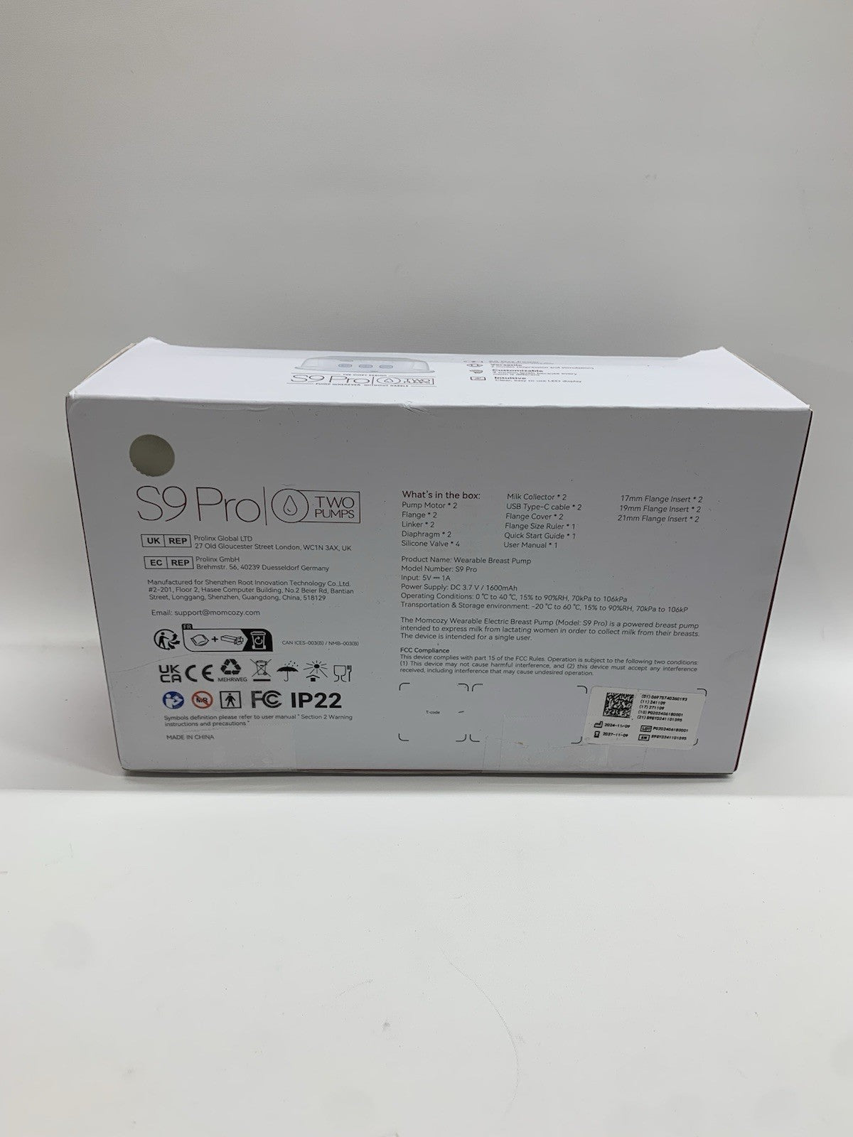 Momcozy S9 Pro Breast Pump Double Wearable Cordless Rechargeable Hands-Free