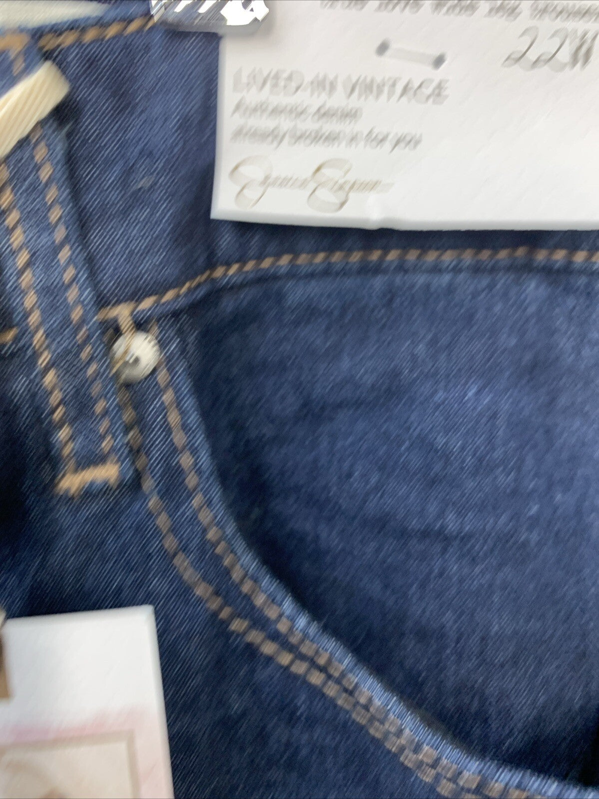 Jessica Simpson True Love Wide Leg Trouser Jeans Women's Plus Size 22W Dark Wash