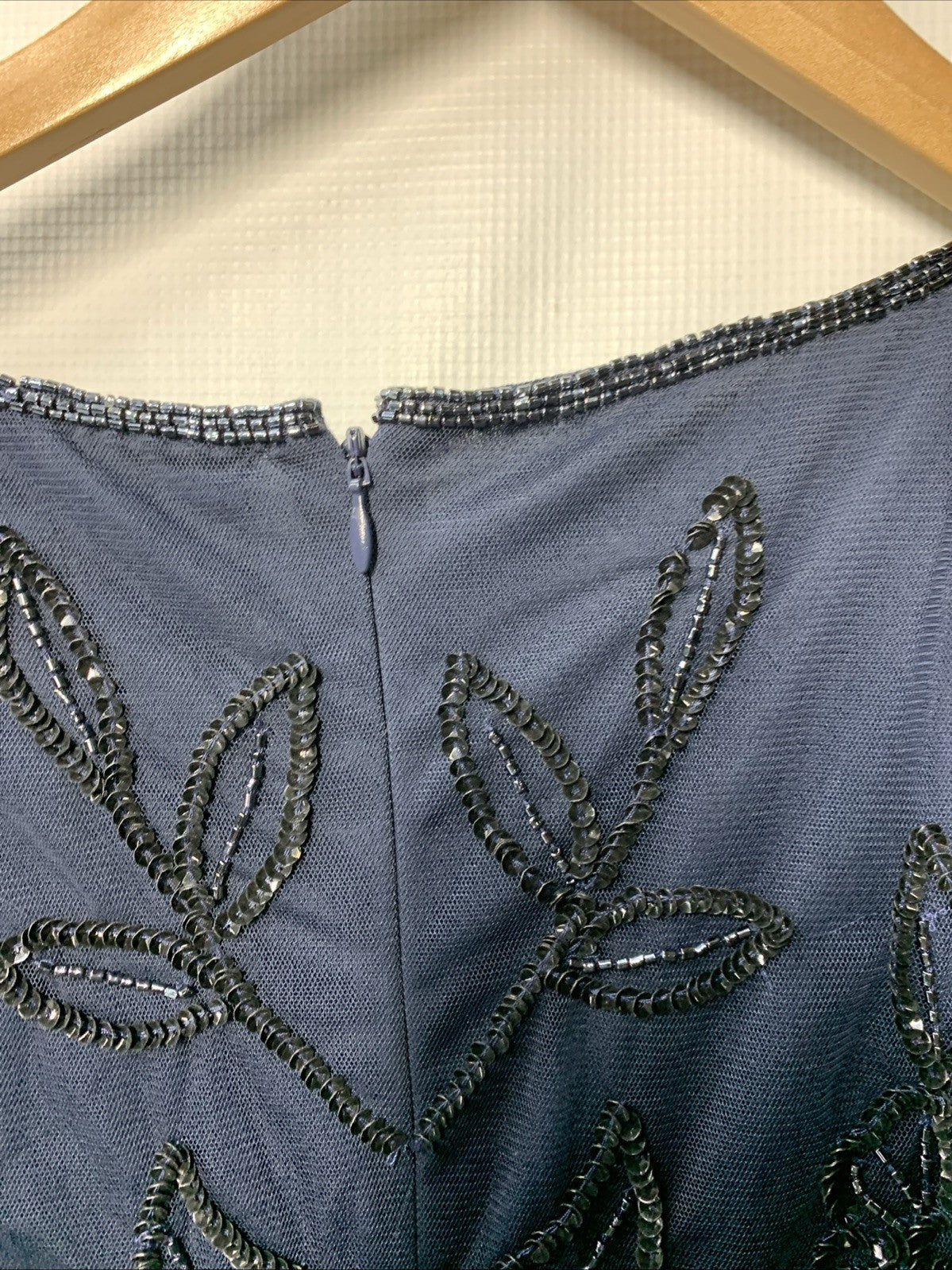 Alex Evenings Women's Blouson Beaded Long Dress Formal Cocktail Guest Size 18