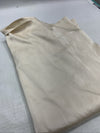 Satin Silk Women's Blouse Loose Fit Comfy Tops Beige Size M Long Sleeve Collared