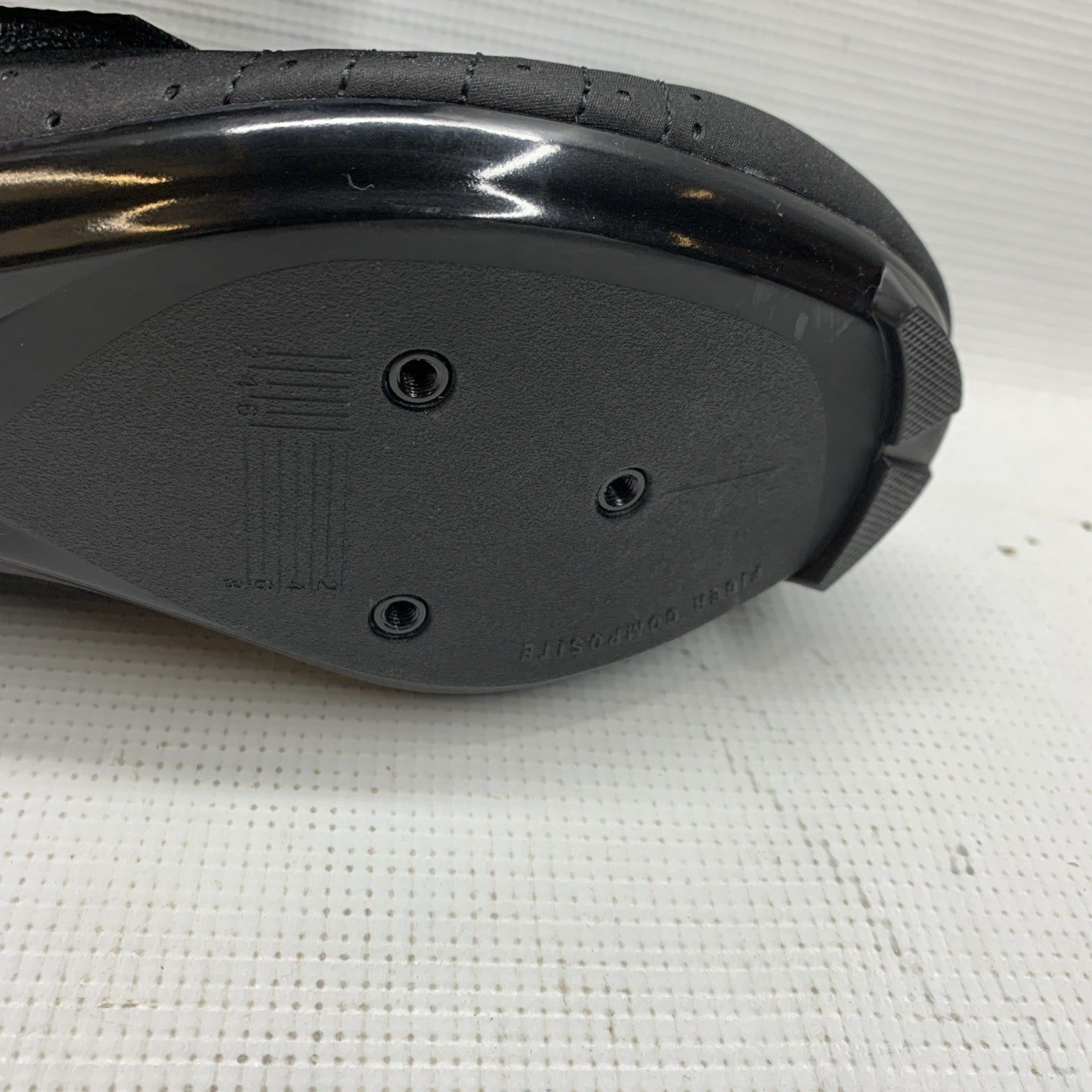 Fi'zi:k Tempo R5 Powerstrap Cycling Shoe Black Size 9.5 Hook & Loop Lightweight