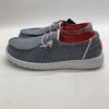 Hey Dude Wendy Chambray Braid Indigo US Womens Size 7 Rounded Toe Slip-on Loafer
