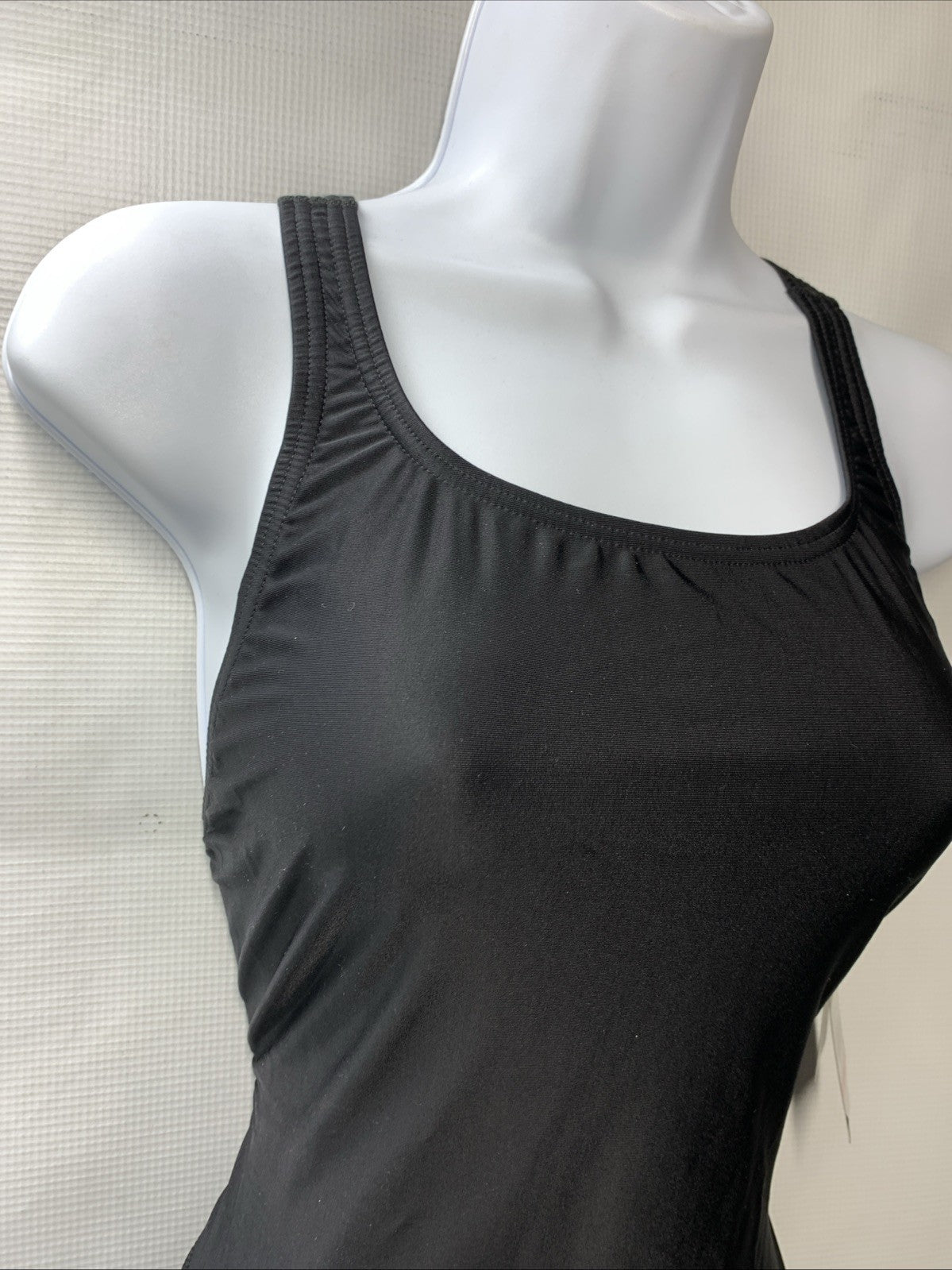 Speedo Women's Swimsuit Size 10/36 Team Black One Piece Prolt Super Pro Solid