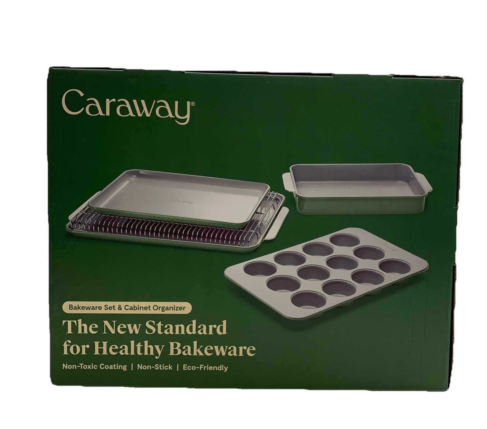 Caraway 6 Piece Bakeware Set & Organize6 Non-toxic Coating Non-stick Ecofriendly