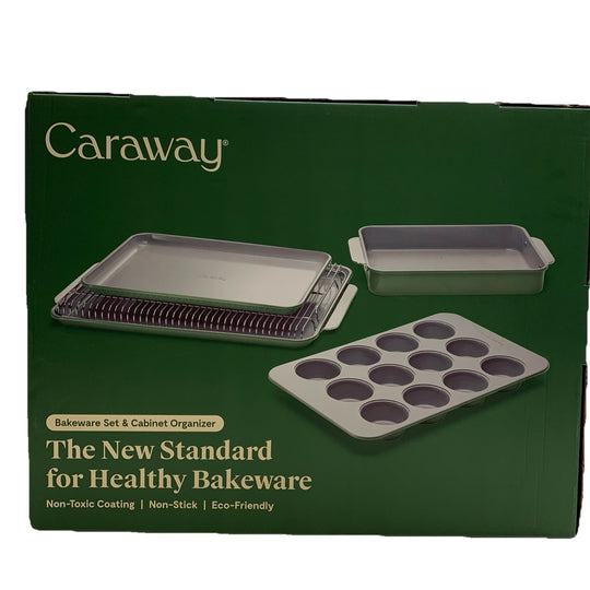 Caraway 6 Piece Bakeware Set & Organize6 Non-toxic Coating Non-stick Ecofriendly