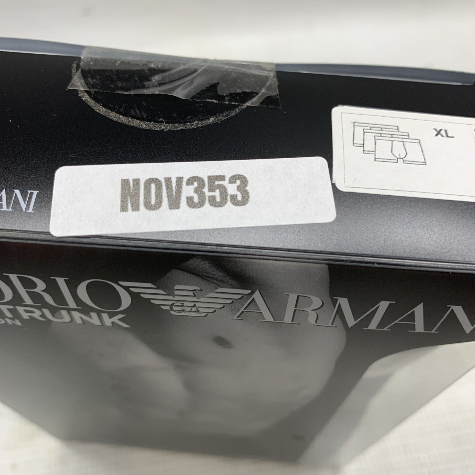 Emporio Armani Men’s Trunk Pure Cotton Underwear Boxer Brief Size XL 3 Pack