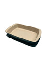 Larder & Vine Ceramic Rectangular Baking Dish with Serving Tray Baking Dish