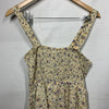 GRACE KARIN Summer Floral Boho Dress Square Neck Strapped Swing Size  Med Yellow